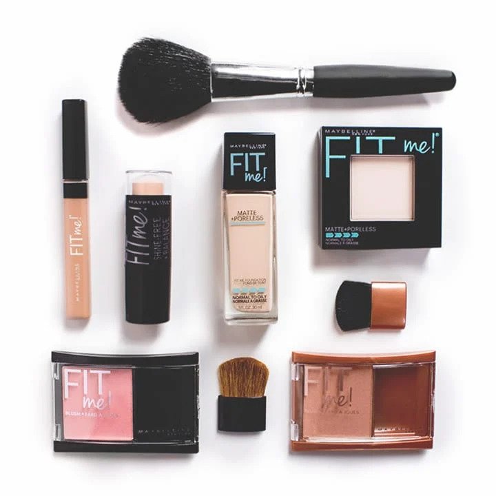 Fit Me foundation blush-concealer ansigtsrutine